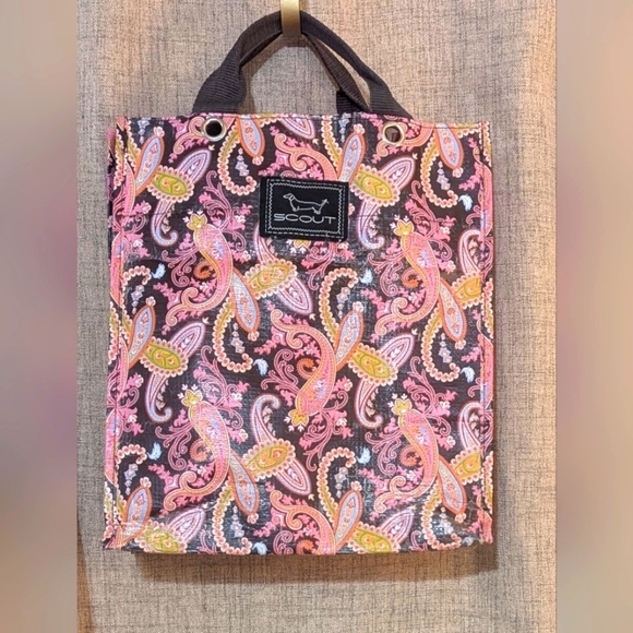 Scout Pink Paisley Mid Size Tote Shopper ✨ 3 /$13 ✨ - Picture 1 of 5